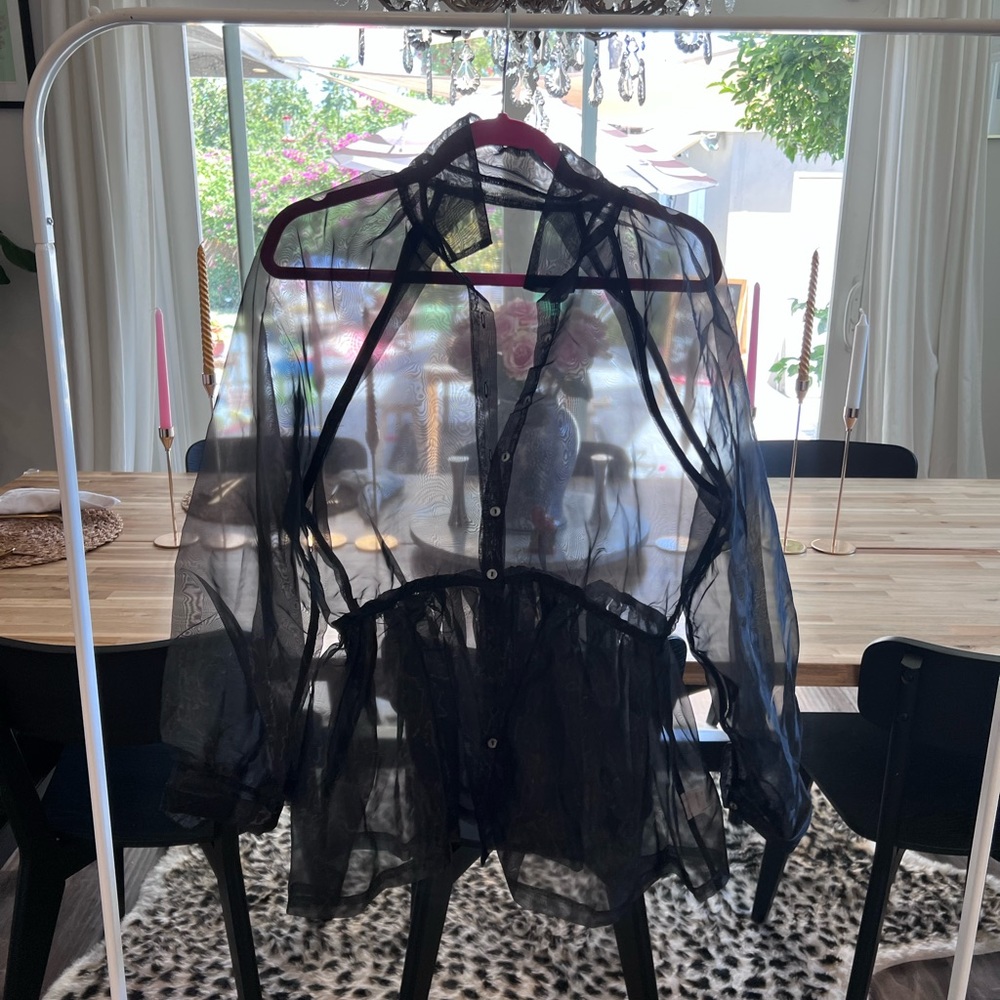 Sheer back top